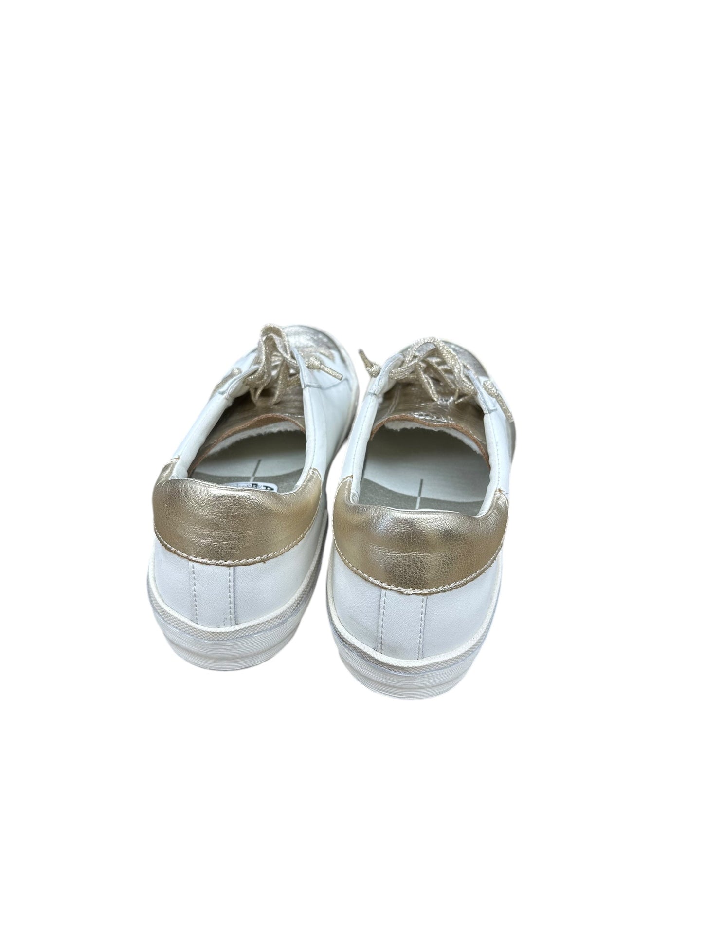 Shoes Sneakers By Dolce Vita In Gold & White, Size: 8.5