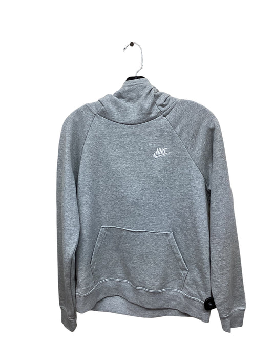 Sweatshirt Hoodie By Nike In Grey, Size: S