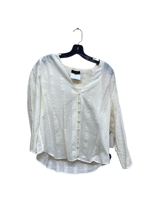 Top Long Sleeve By 1.state In Cream, Size: L