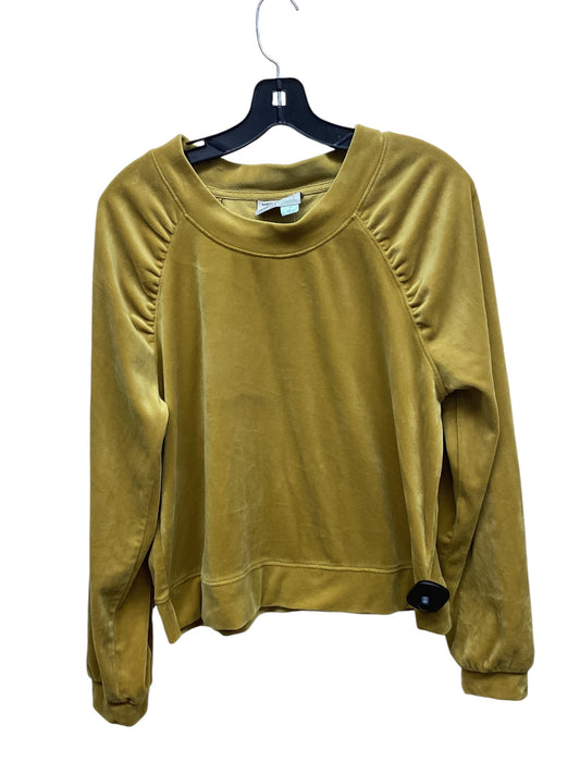 Top Long Sleeve By Saturday/sunday In Yellow, Size: M