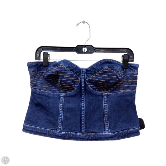 Top Sleeveless By Express In Blue Denim, Size: M