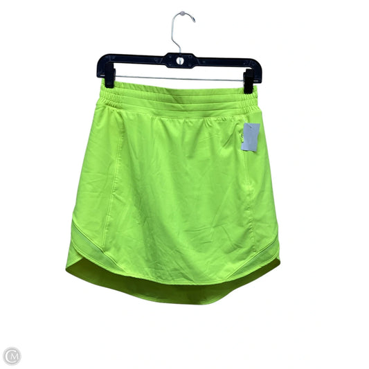 Athletic Skort By Lululemon In Green, Size: 8