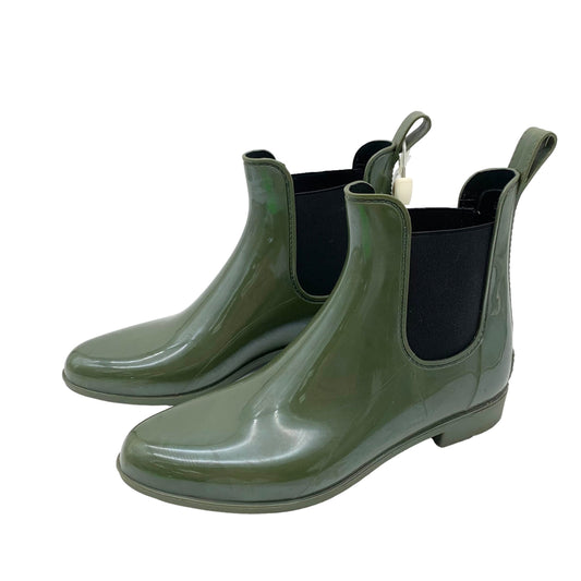 Green Boots Rain J. Crew, Size 10