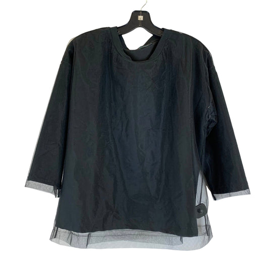 Black Blouse Long Sleeve Biljana, Size S