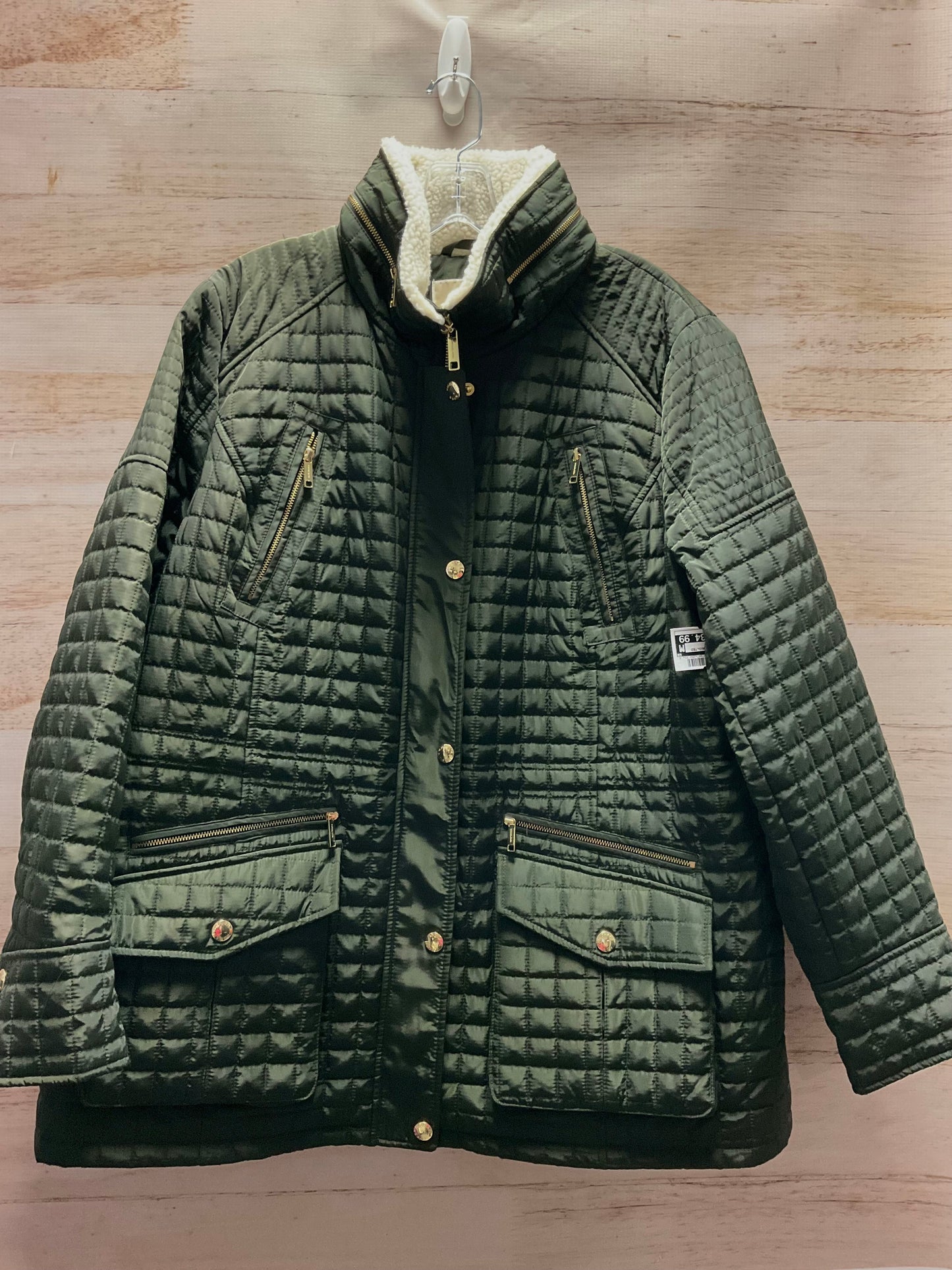 Jacket Puffer & Quilted By Michael Kors In Green, Size: Xl