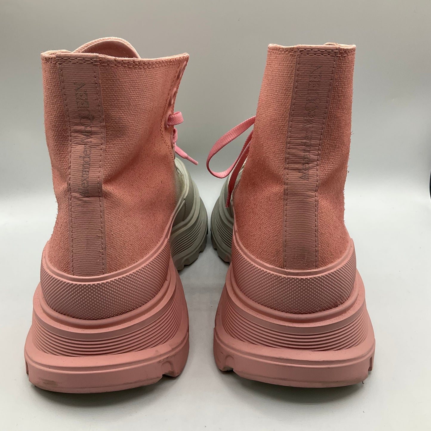 Boots Combat By Alexander Mcqueen In Pink, Size: 8