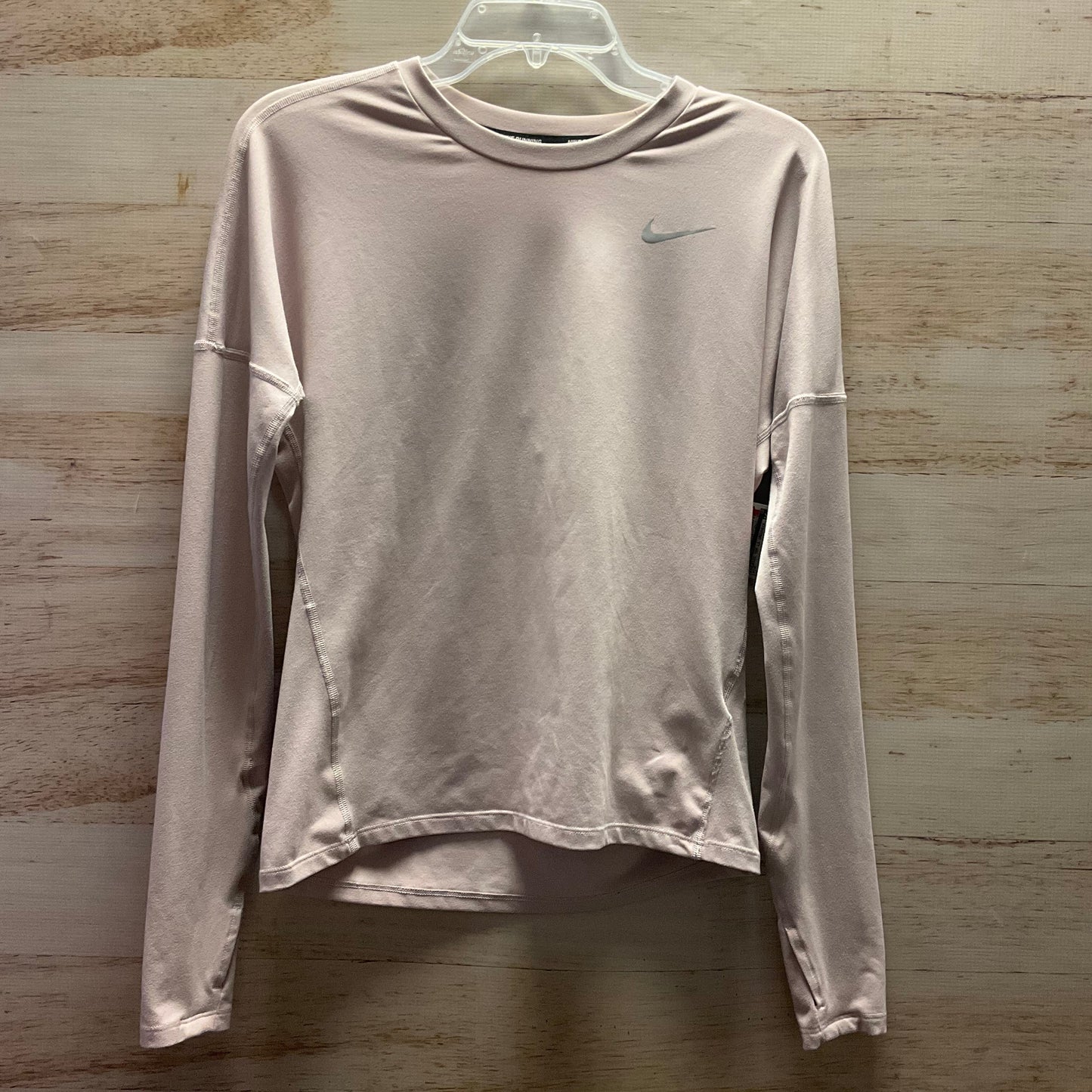 Athletic Top Long Sleeve Crewneck By Nike Apparel In Pink, Size: Xs