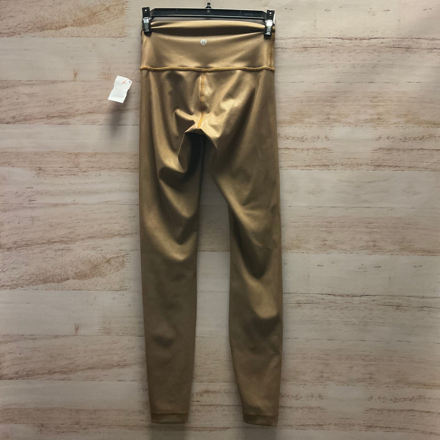 Athletic Leggings By Lululemon In Gold, Size: 2