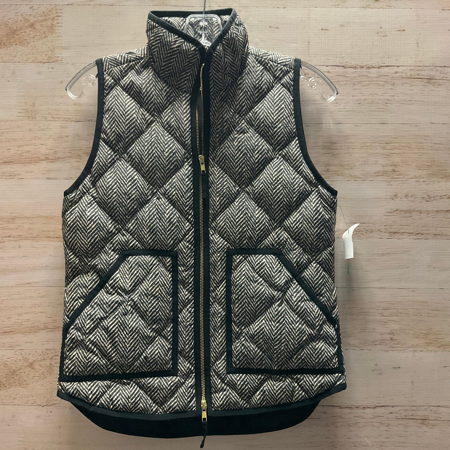 Vest Puffer & Quilted By J. Crew In Tan, Size: Xs