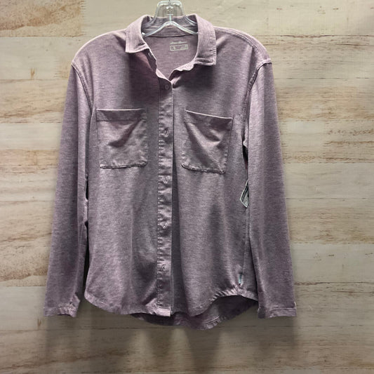 Top Long Sleeve By Eddie Bauer In Purple, Size: Xs