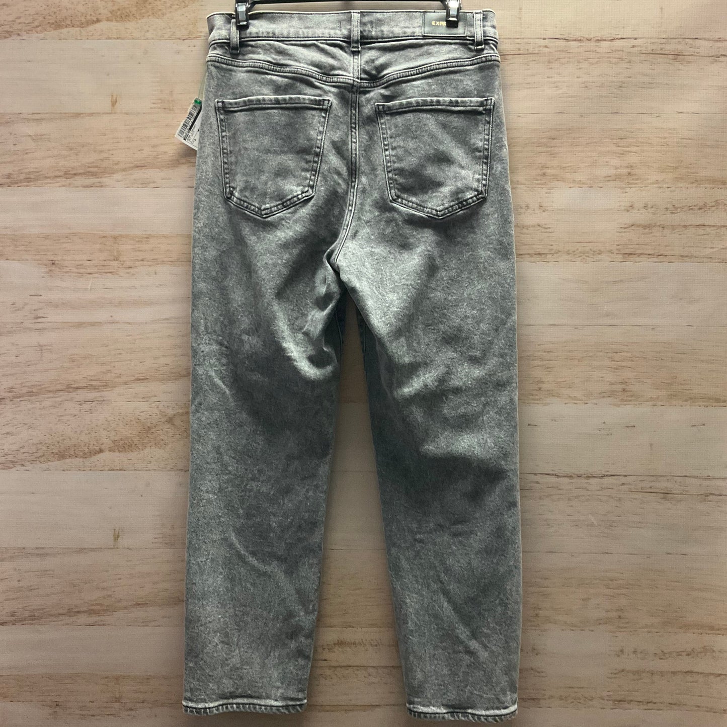 Jeans Straight By Express In Grey Denim, Size: 6