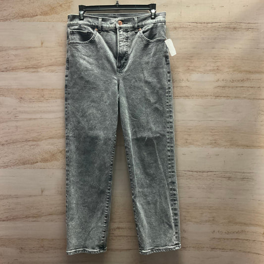 Jeans Straight By Express In Grey Denim, Size: 6