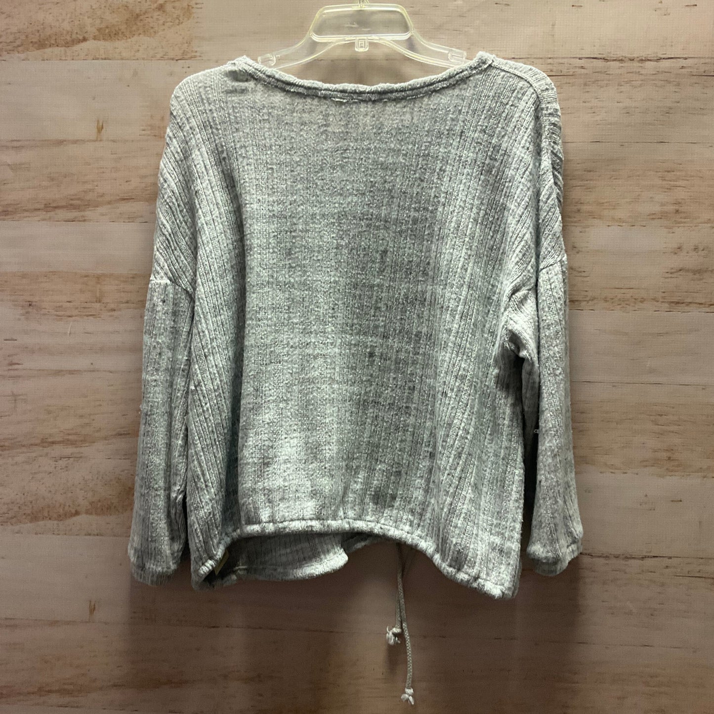 Top Long Sleeve By Anthropologie In Grey, Size: M