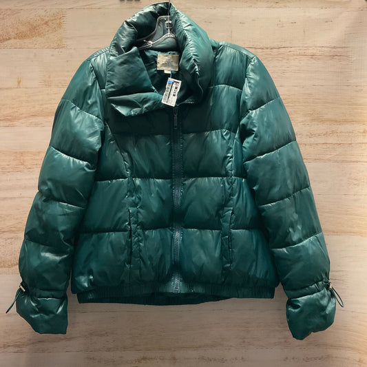 Jacket Puffer & Quilted By Loft In Green, Size: M