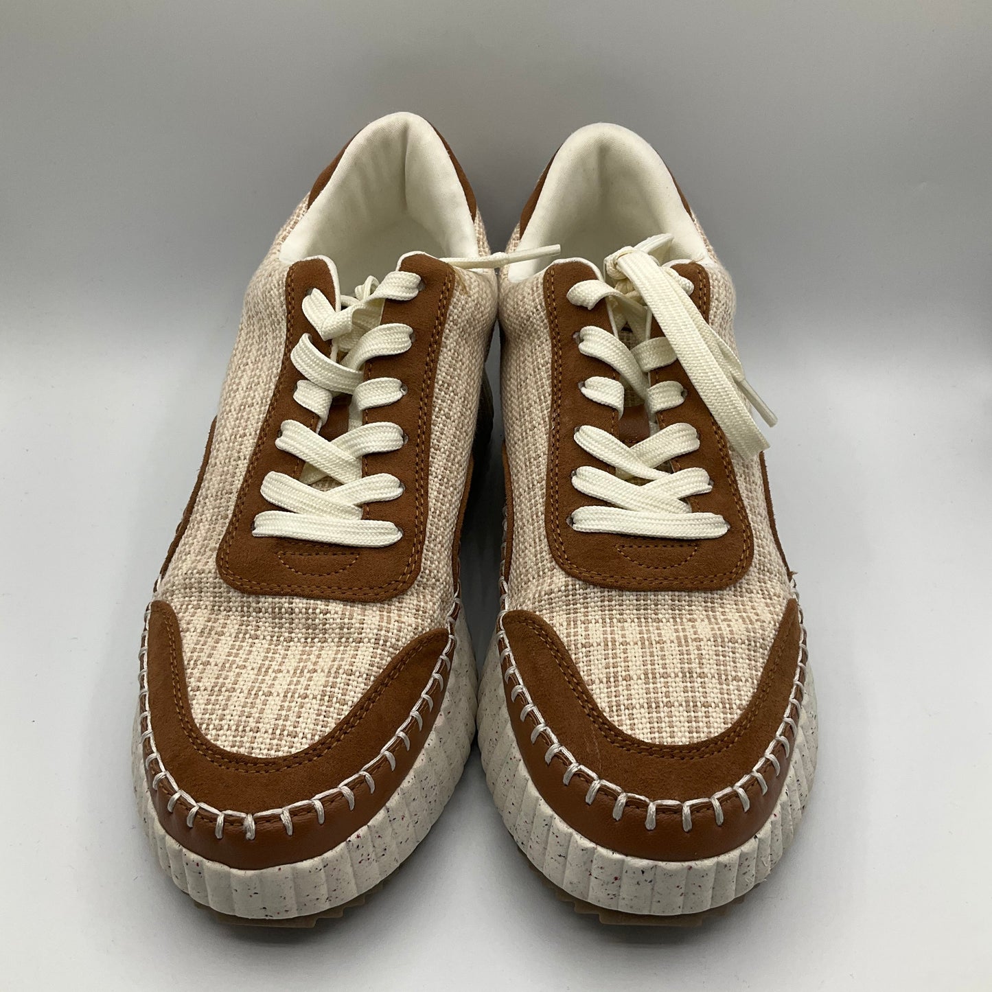 Shoes Sneakers By Universal Thread In Brown & Cream, Size: 8.5