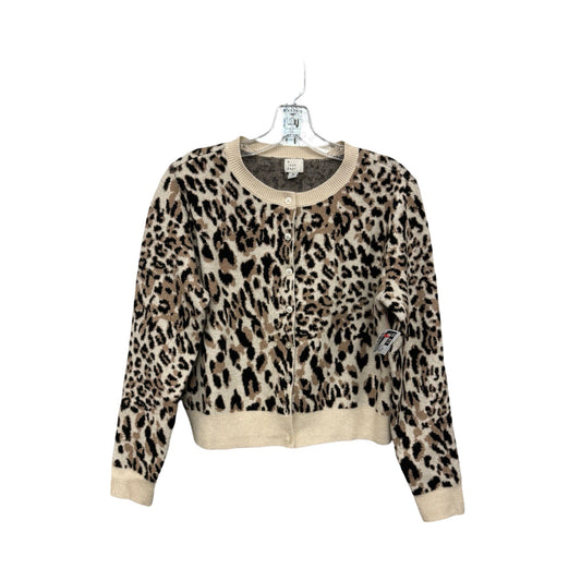 Cardigan By A New Day In Animal Print, Size: Xs