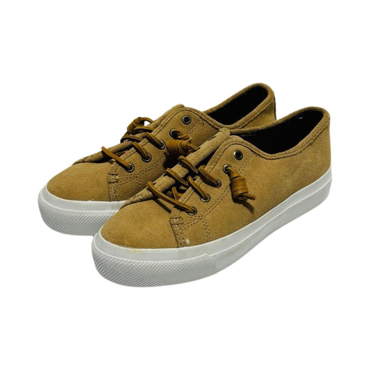 Crest Vibe Tan Suede Top Slider Shoes Sneakers By Sperry  Size: 7.5