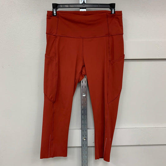 Athletic Leggings Capris By Lululemon In Red, Size: 8