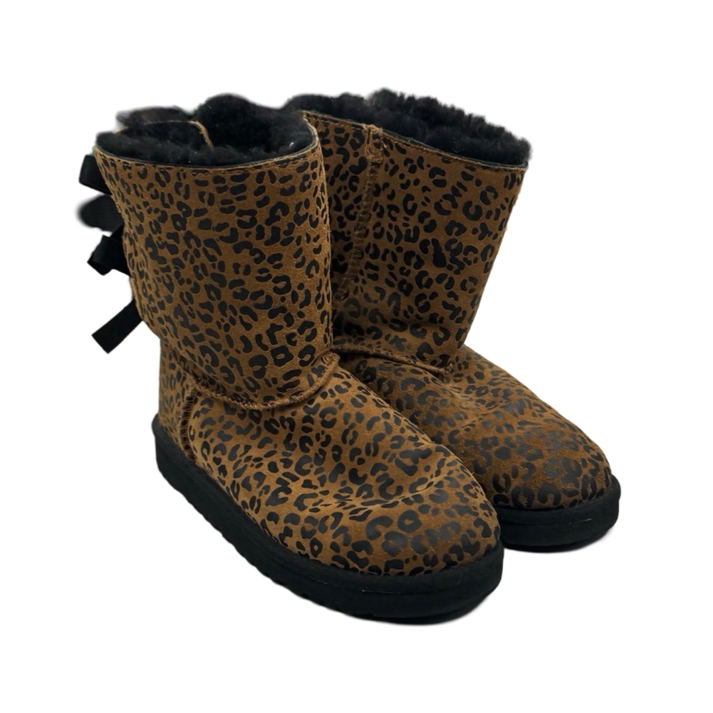 Boots Ankle Flats By Ugg In Animal Print, Size: 5