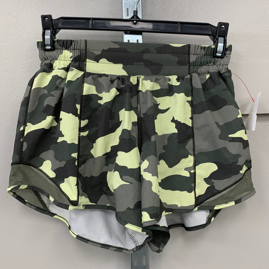 Athletic Shorts By Lululemon In Camouflage Print, Size: 4