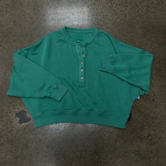 Top Long Sleeve By American Eagle In Green, Size: Xl