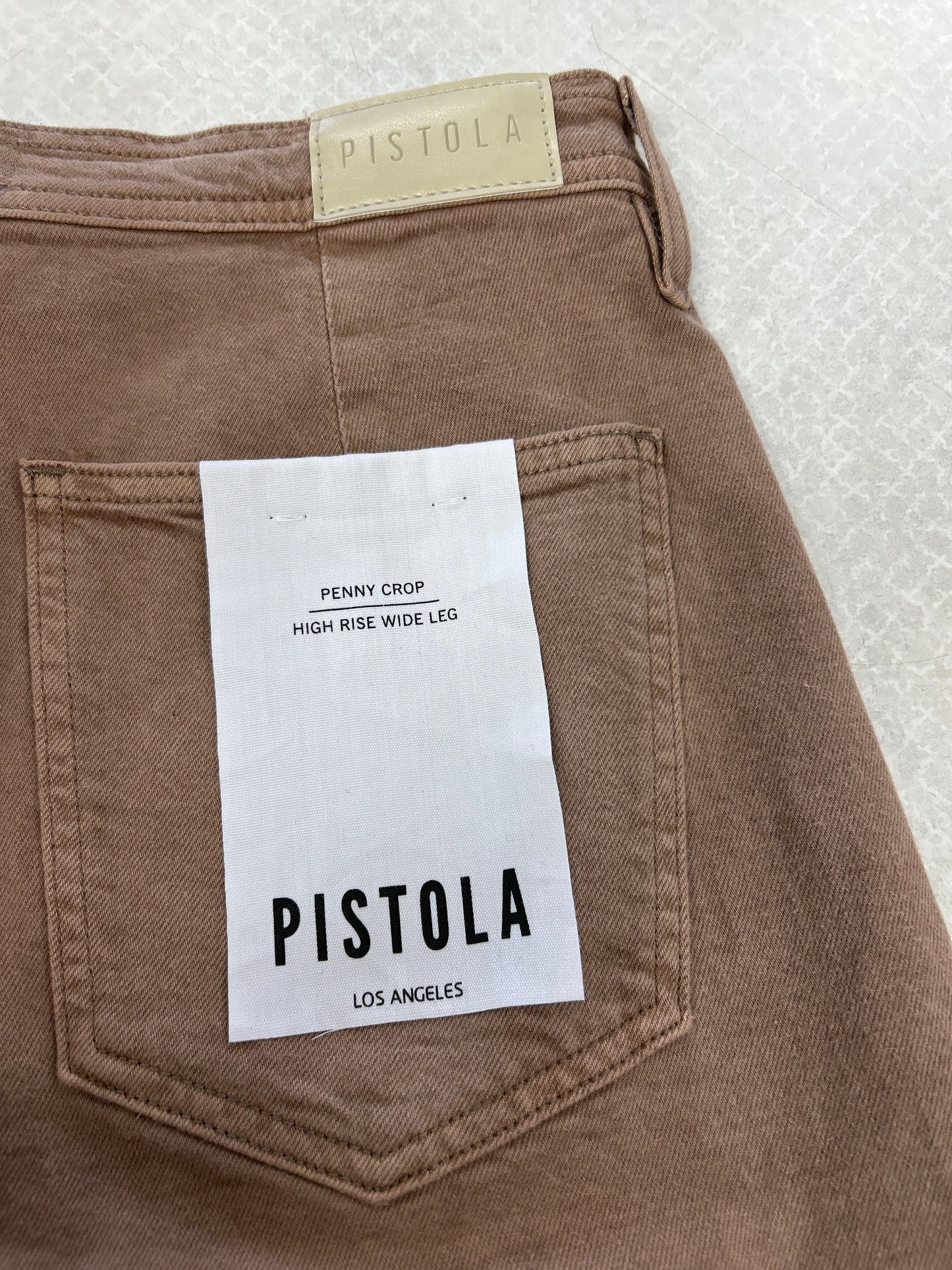 Jeans Wide Leg By Pistola In Brown, Size: 8