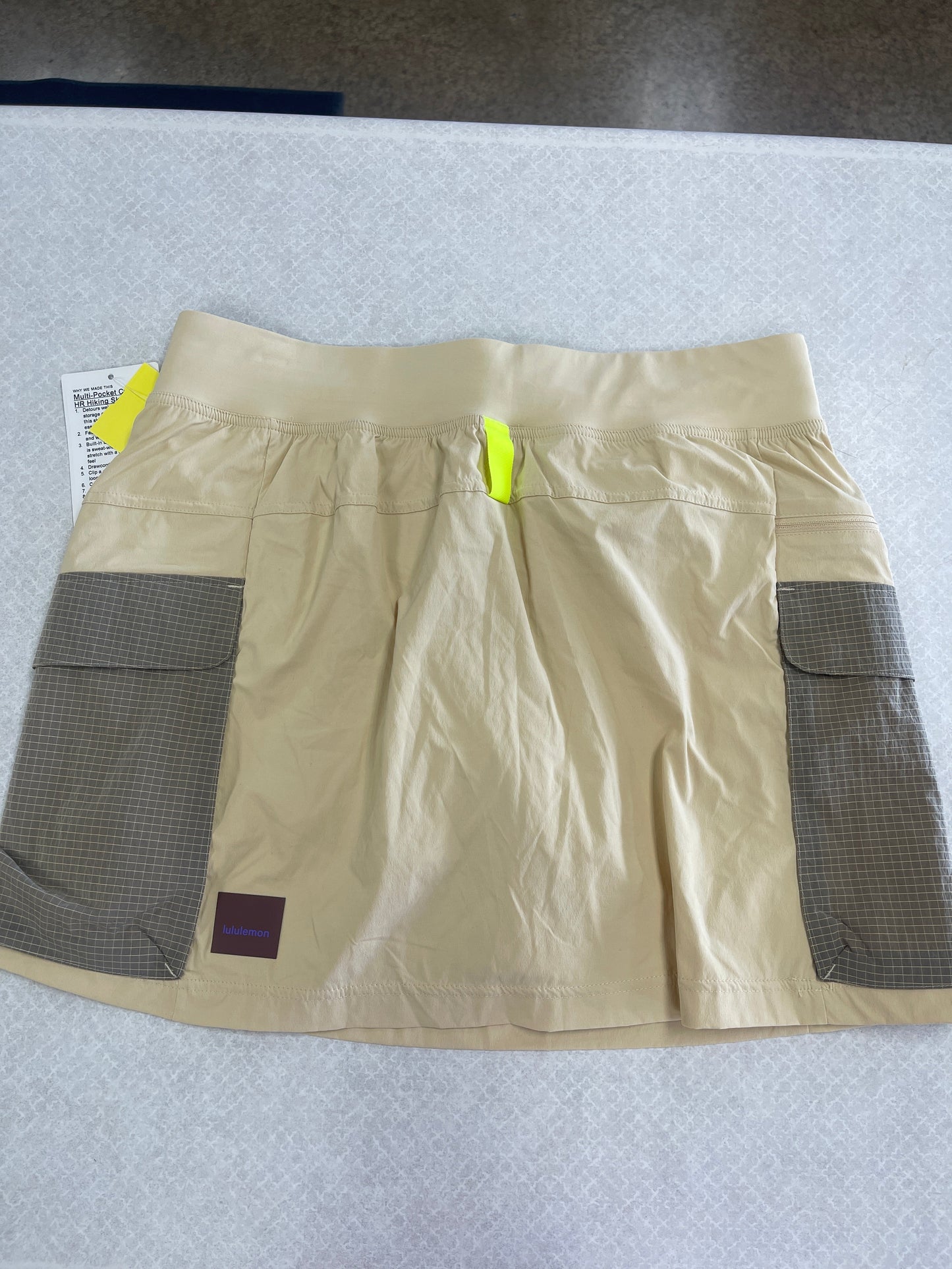 Athletic Skort By Lululemon In Tan, Size: 12