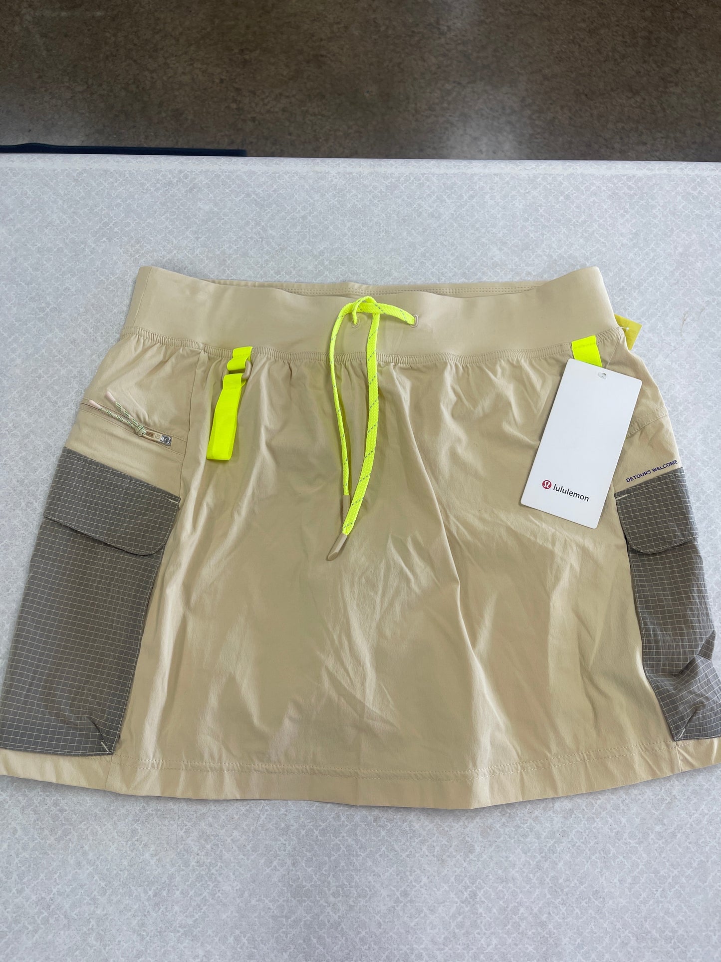 Athletic Skort By Lululemon In Tan, Size: 12