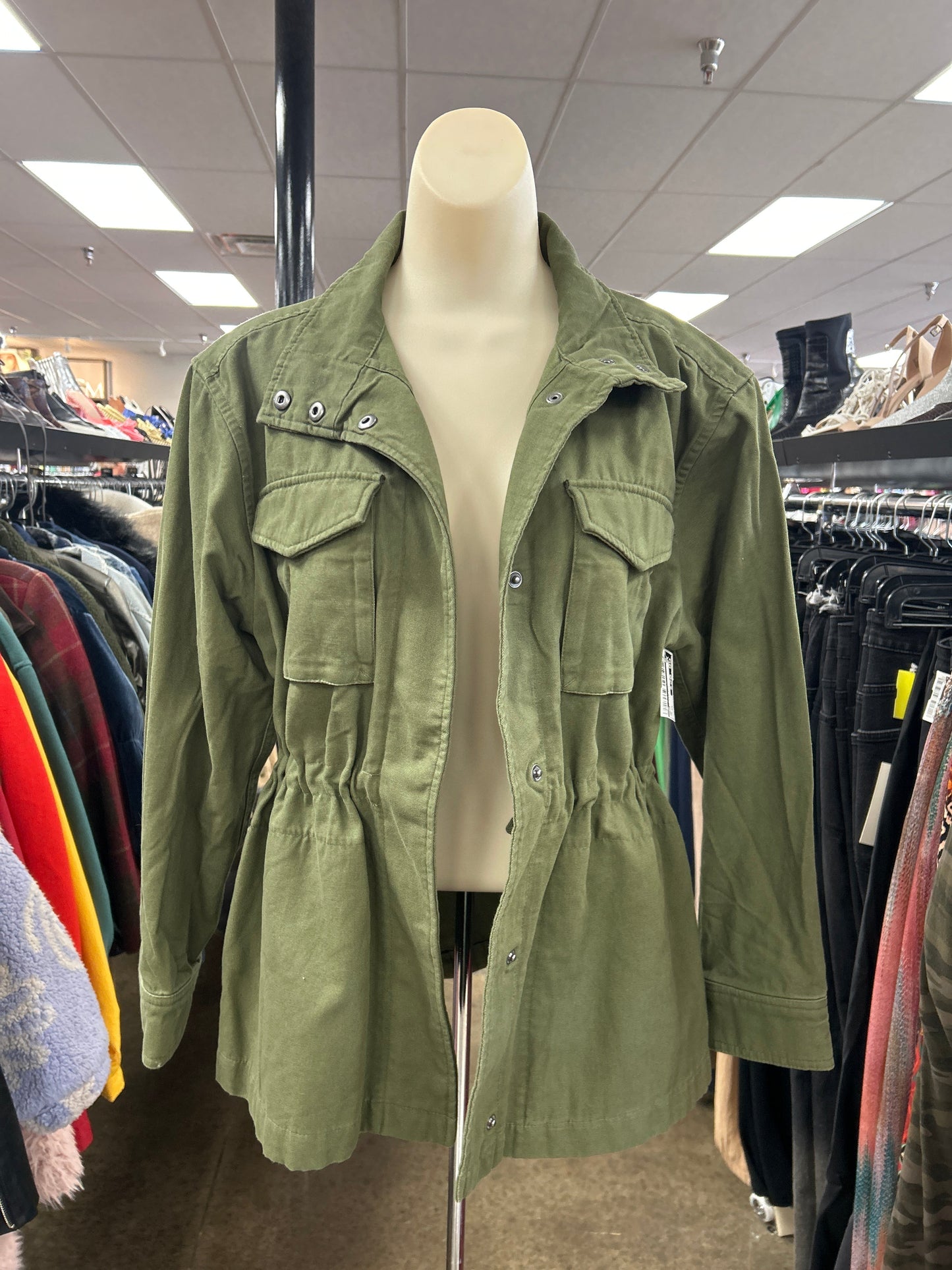 Jacket Utility By Gap In Green, Size: Xs