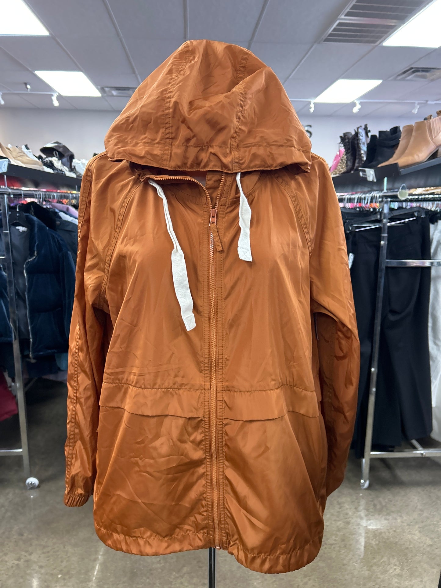 Jacket Windbreaker By Madewell In Tan, Size: M