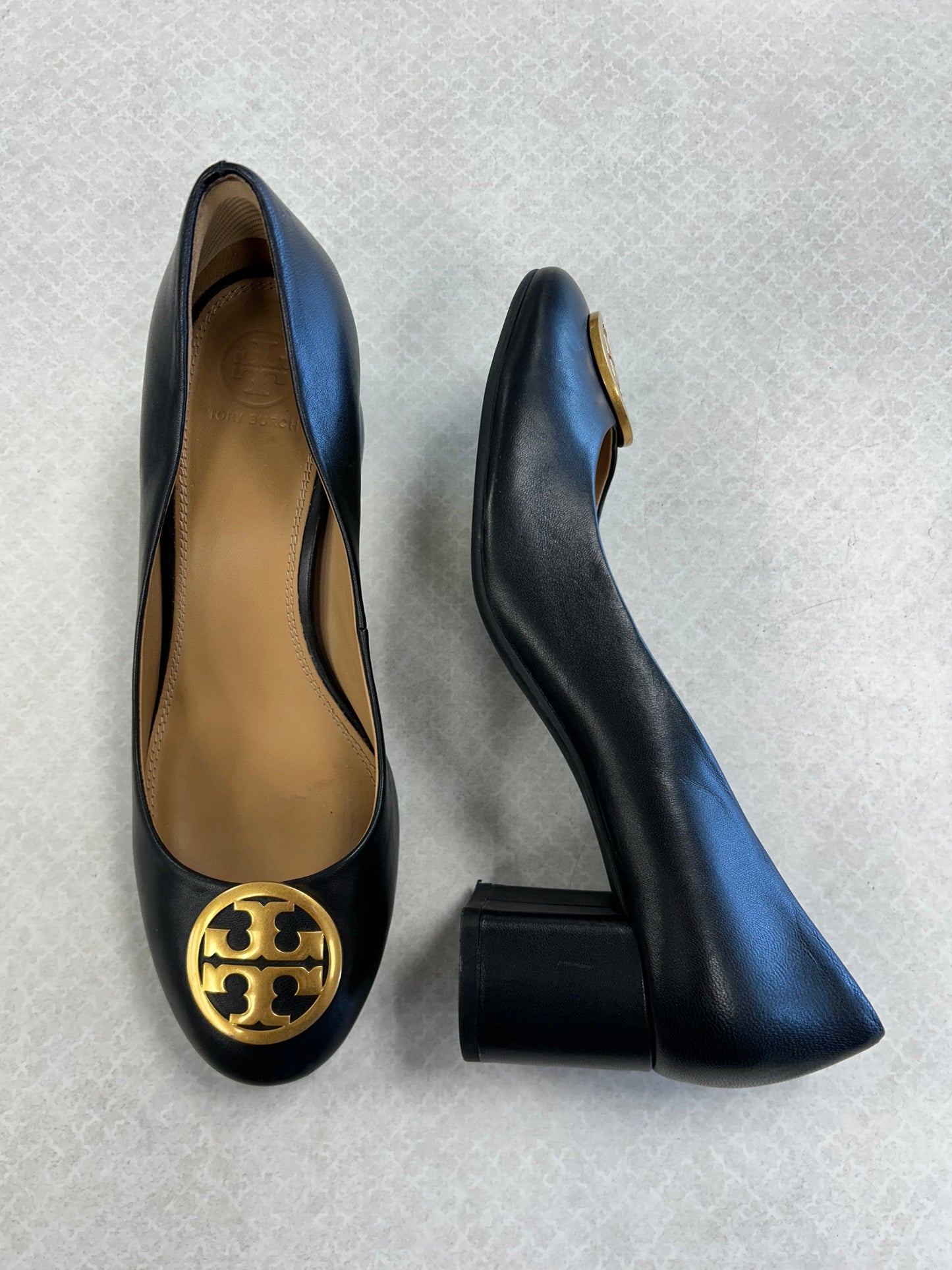 Shoes Heels Block By Tory Burch In Black, Size: 8.5