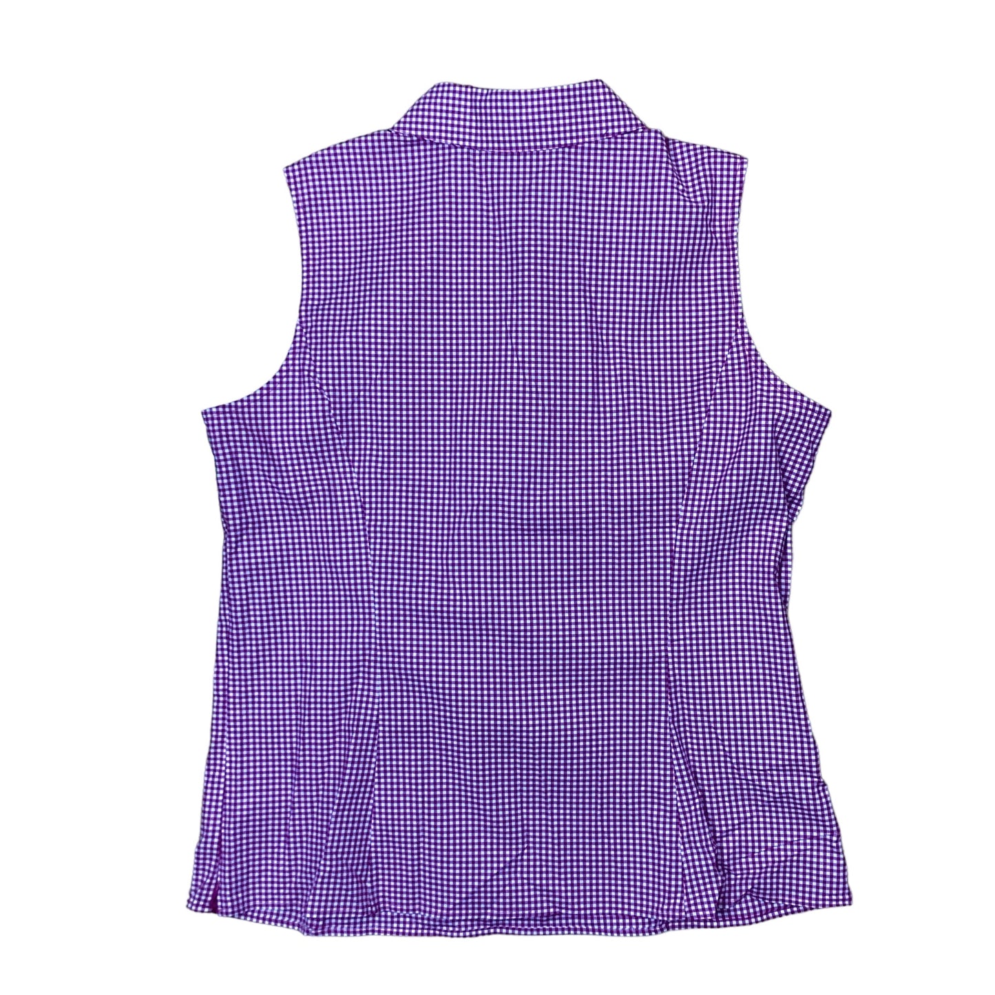 Checkered Pattern Top Sleeveless Talbots, Size L