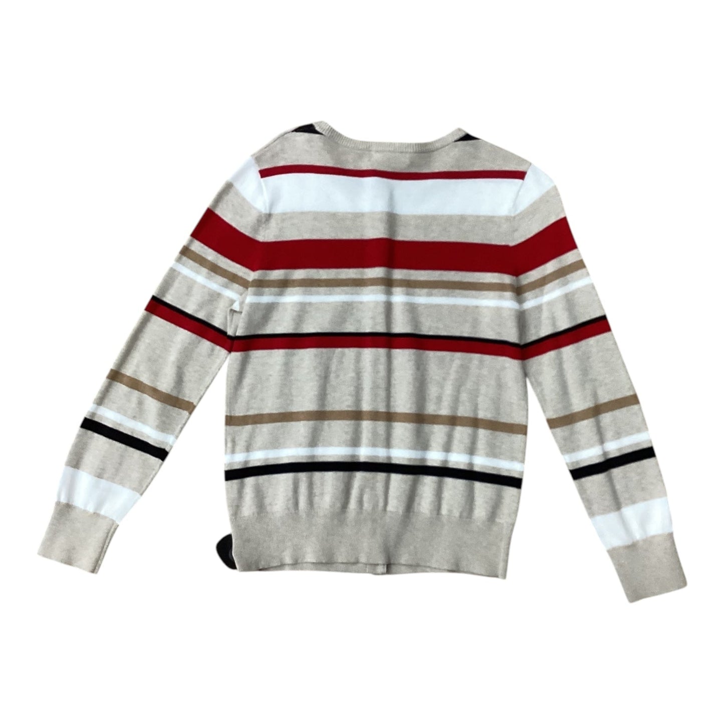 Cardigan By Lands End In Striped Pattern, Size: Xs