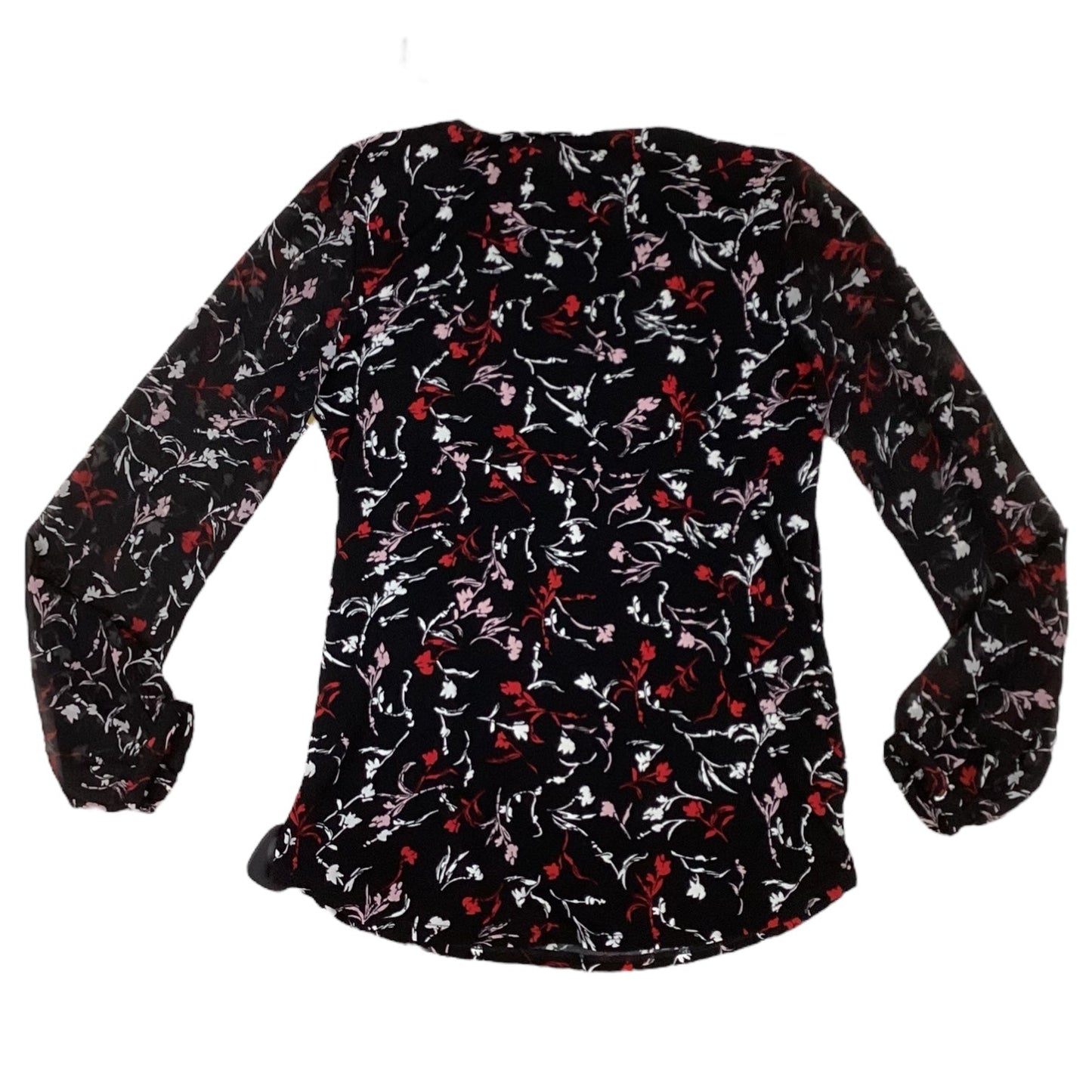 Top Long Sleeve Designer By White House Black Market In Black & Pink, Size: Xs