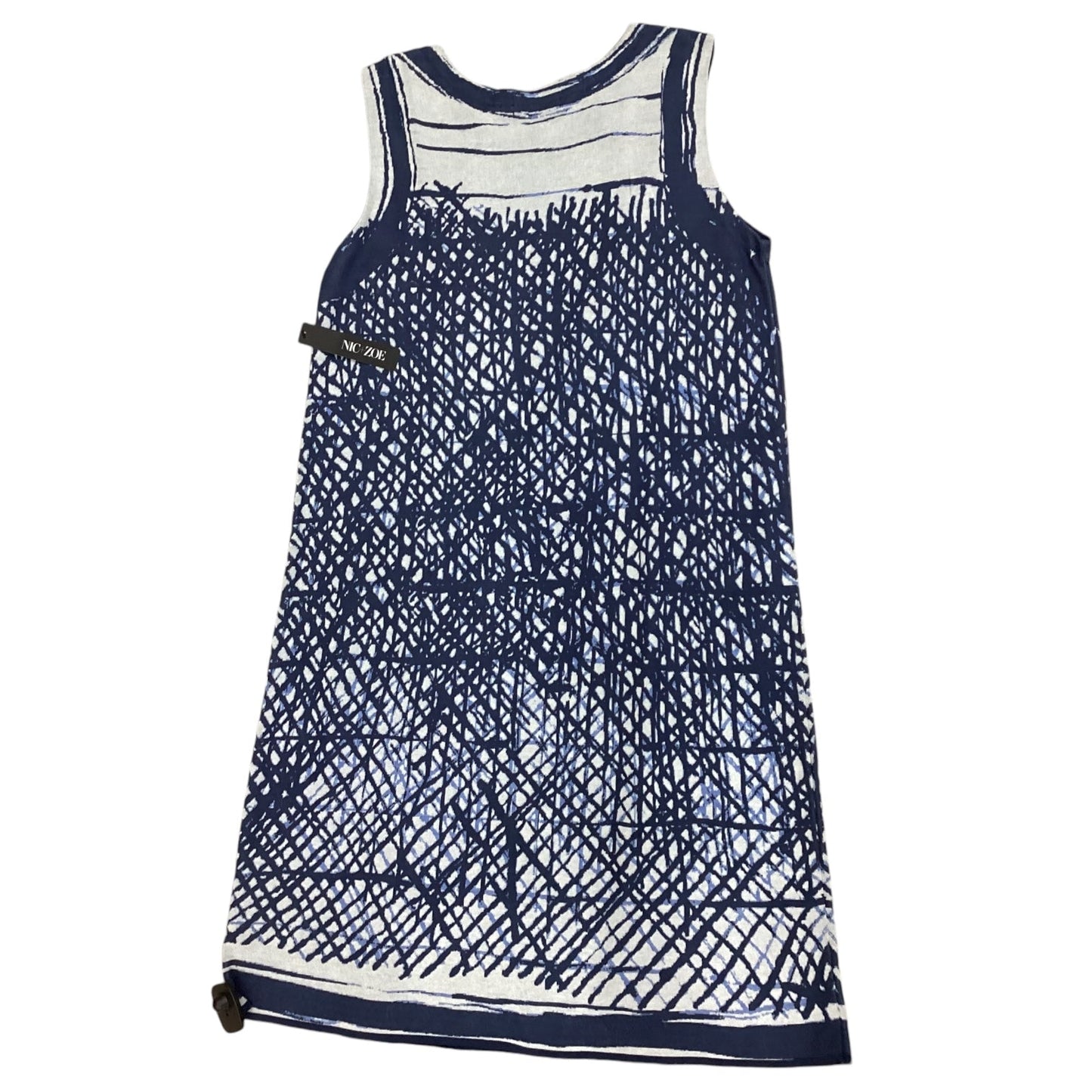 Dress Casual Short By Nic + Zoe In Blue, Size: M