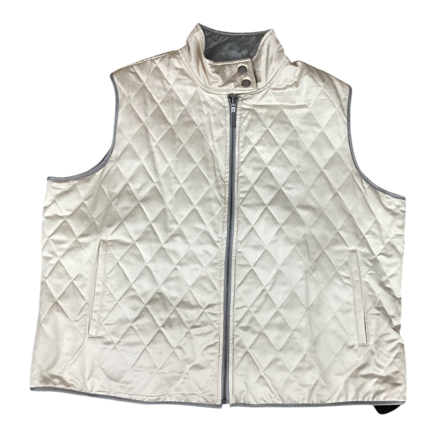 Reversible Vest Designer By Ralph Lauren In Tan, Size: 1x