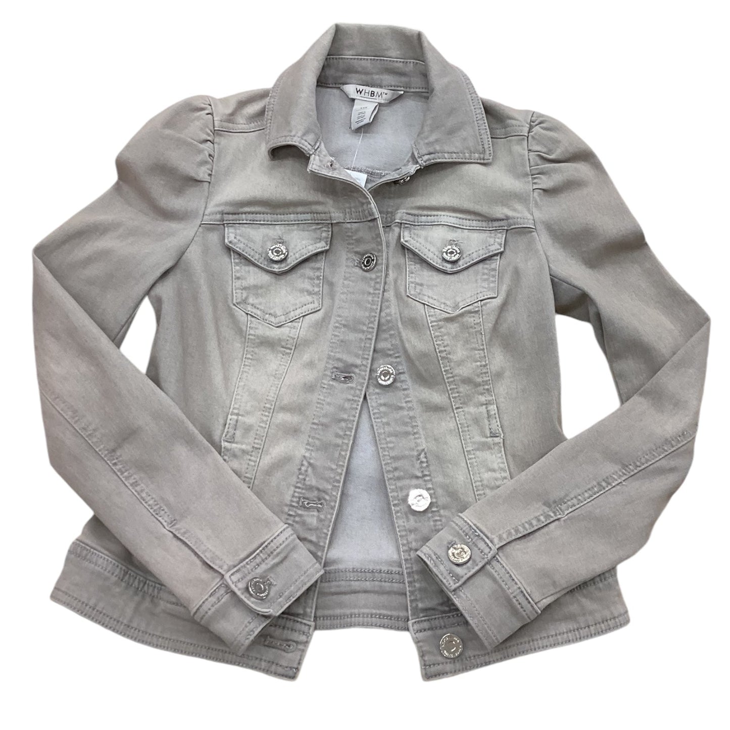 Jacket Designer By White House Black Market In Grey, Size: Xxs