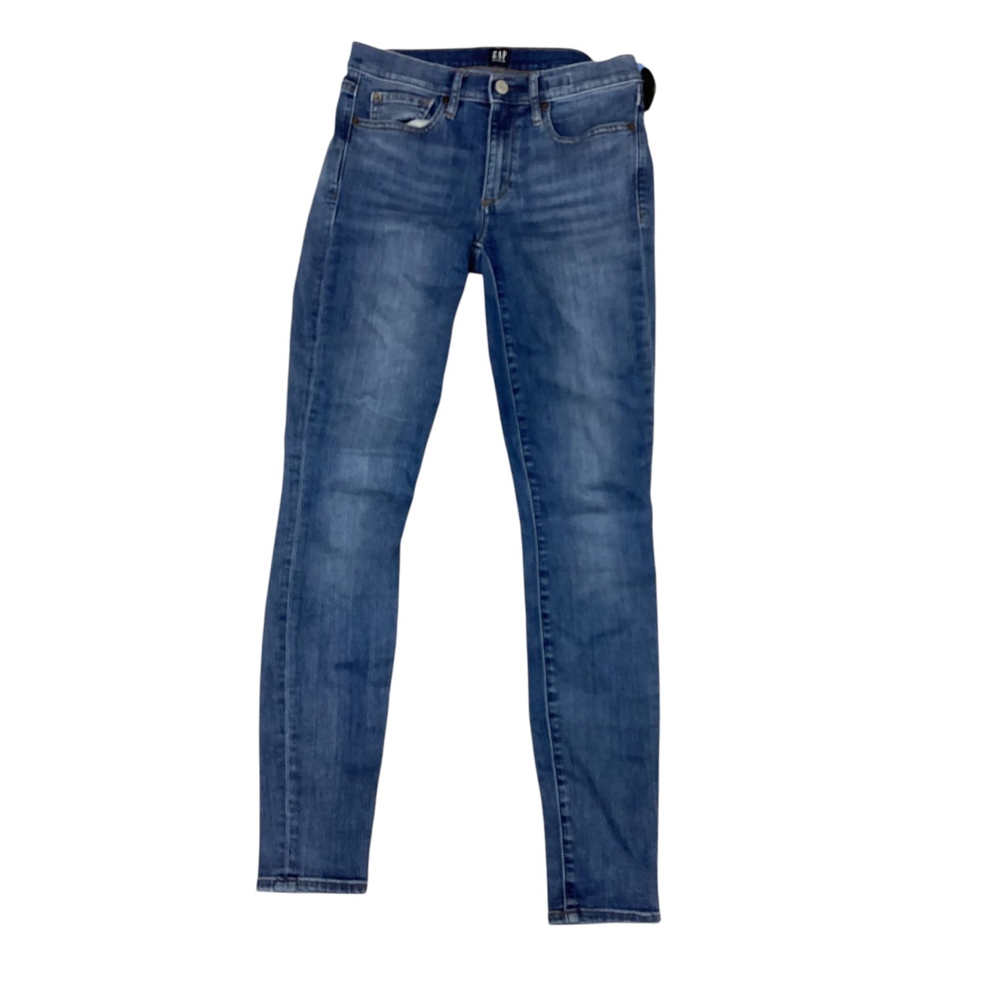 Jeans Skinny By Gap In Blue Denim, Size: 6l