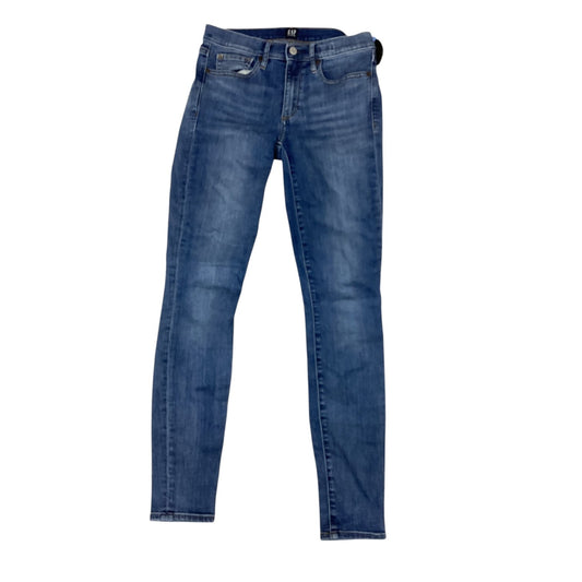 Jeans Skinny By Gap In Blue Denim, Size: 6l