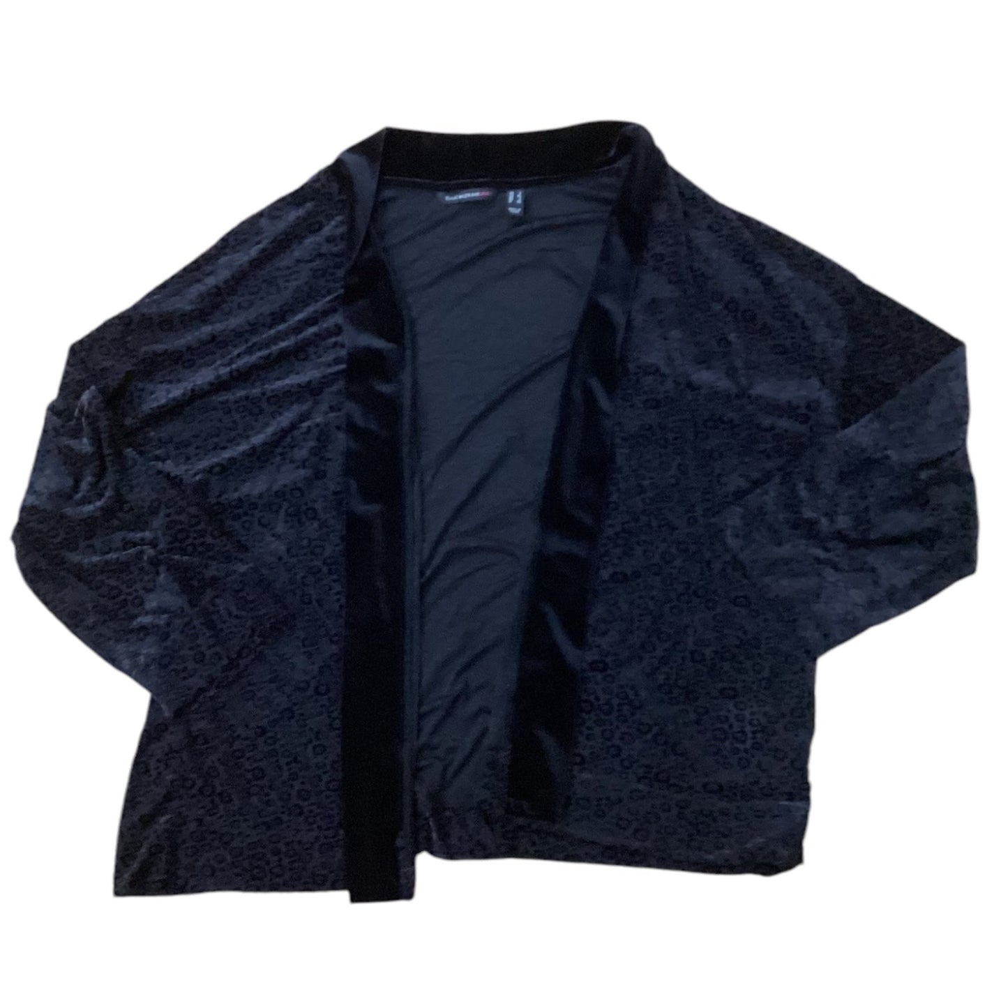 Cardigan By Isaac Mizrahi Live Qvc In Black, Size: L