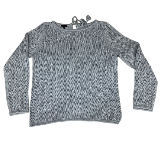 Sweater By Talbots In Grey & Silver, Size: M