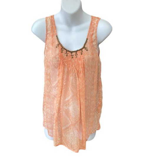 Top Sleeveless By Motherhood In Orange, Size: S