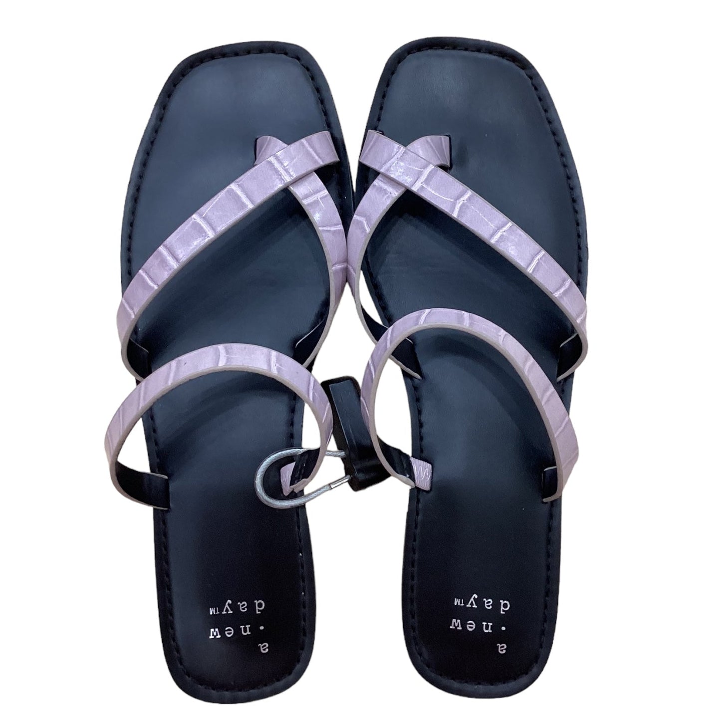 Purple Sandals Flip Flops A New Day, Size 8