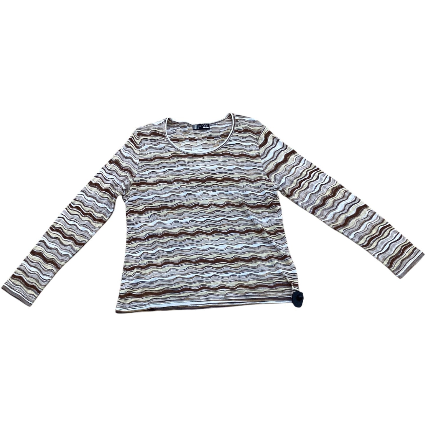 Top Long Sleeve Designer By Missoni In Striped Pattern, Size: M