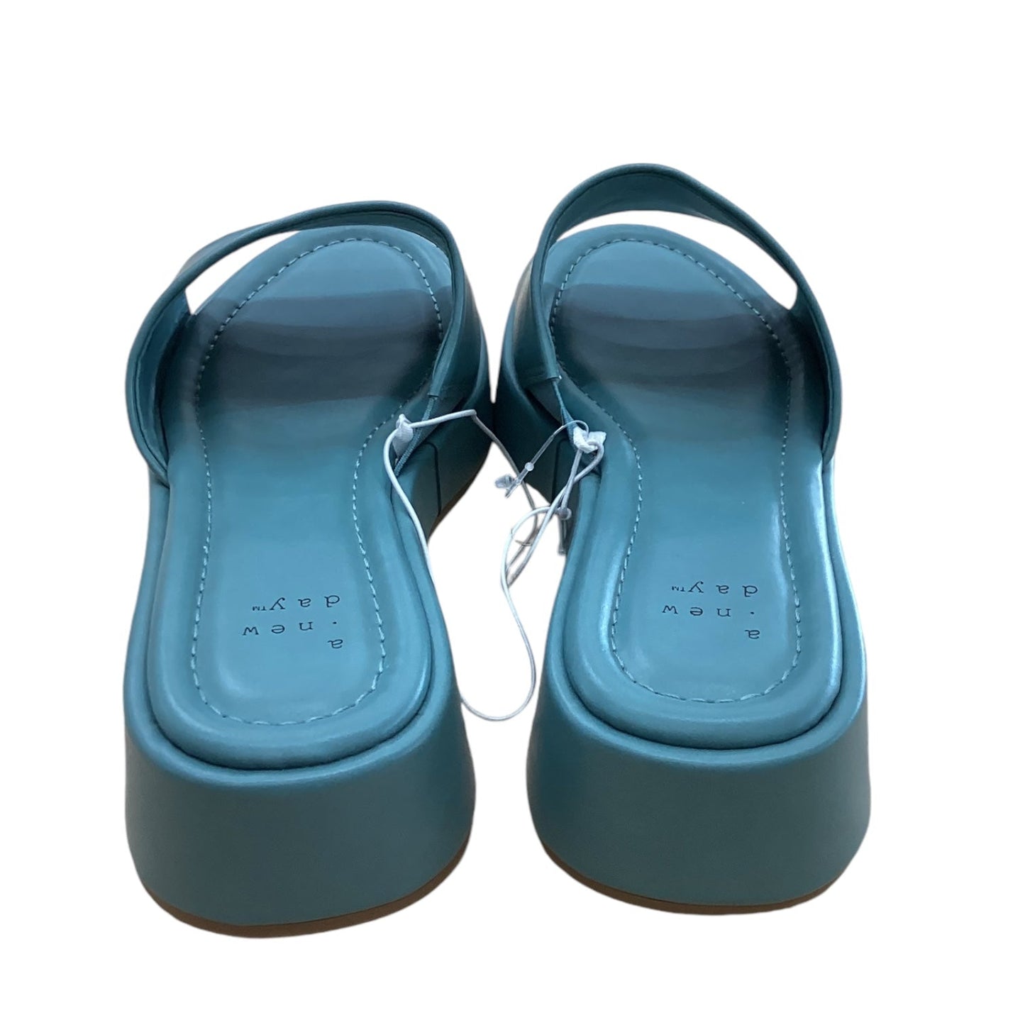 Sandals Heels Platform By A New Day In Blue, Size: 7.5