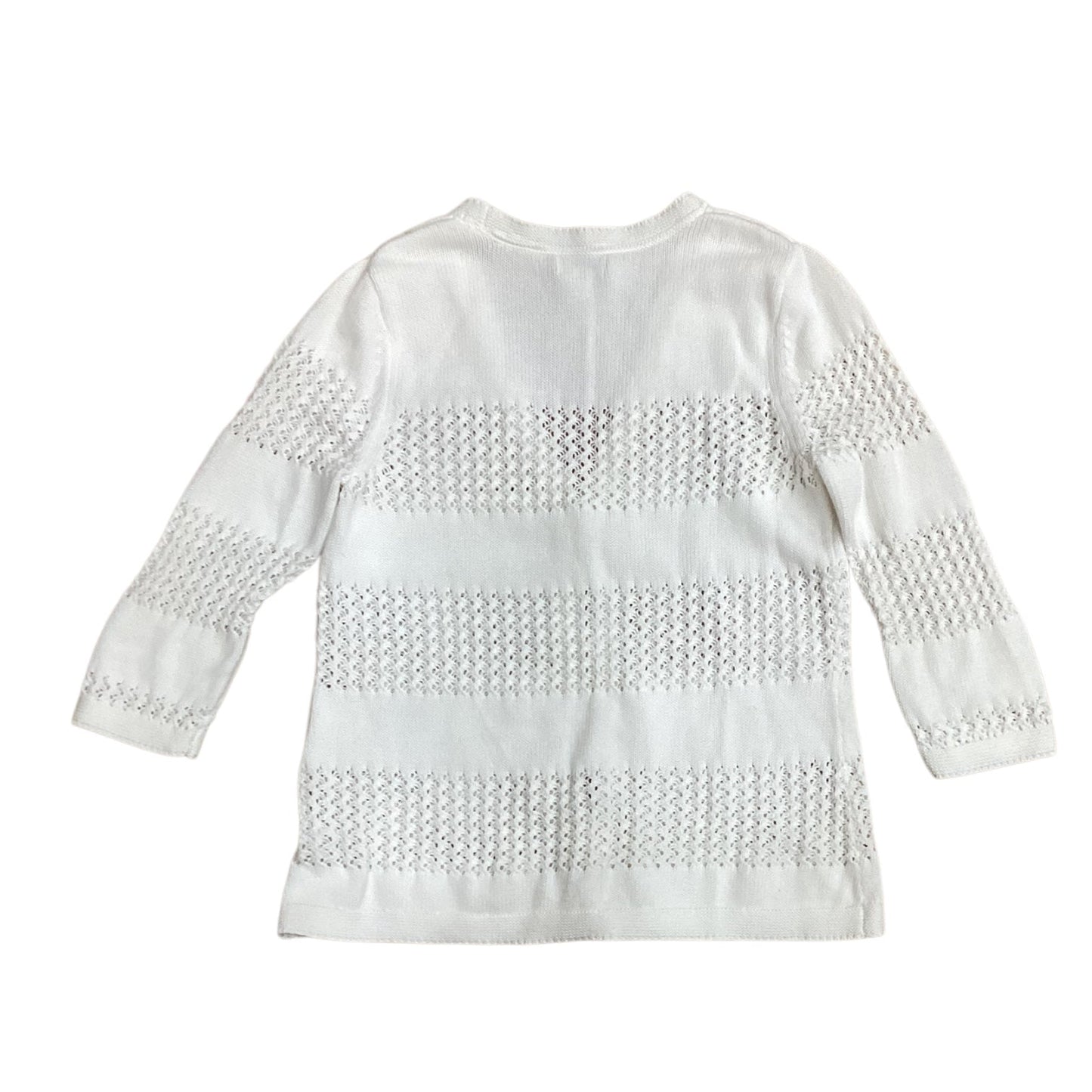 Cardigan By Croft And Barrow In White, Size: S