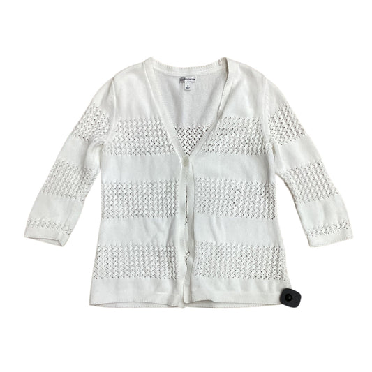 Cardigan By Croft And Barrow In White, Size: S