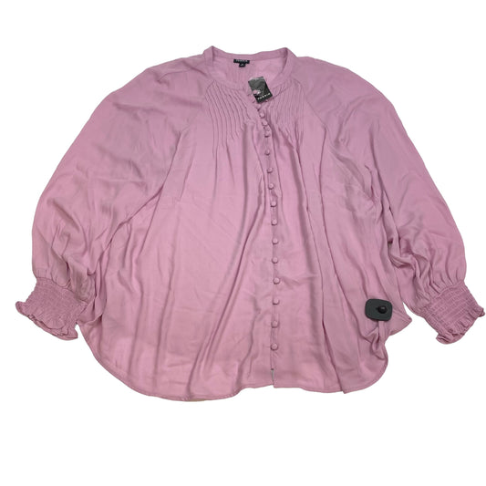 Pink Blouse Long Sleeve Torrid, Size 4x