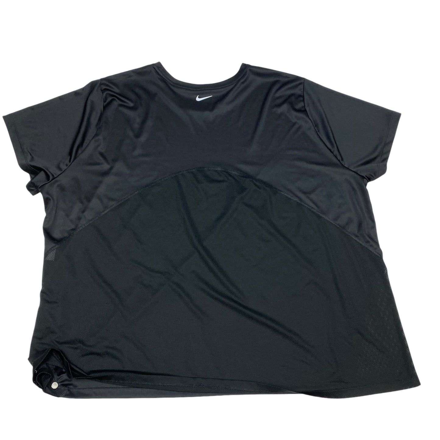 Athletic Top Short Sleeve By Nike Apparel In Black, Size: 3x