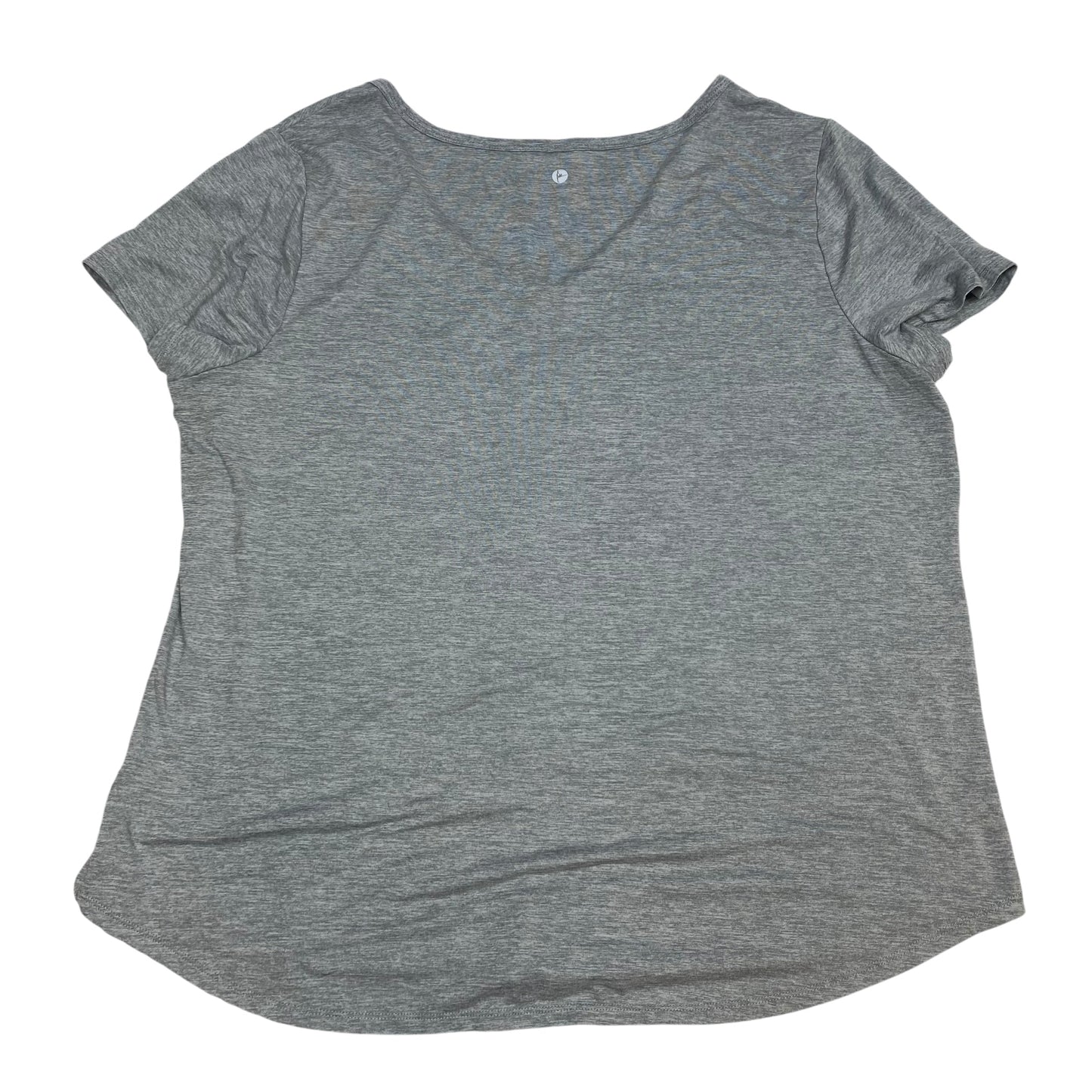 Athletic Top Short Sleeve By 90 Degrees By Reflex In Grey, Size: 1x